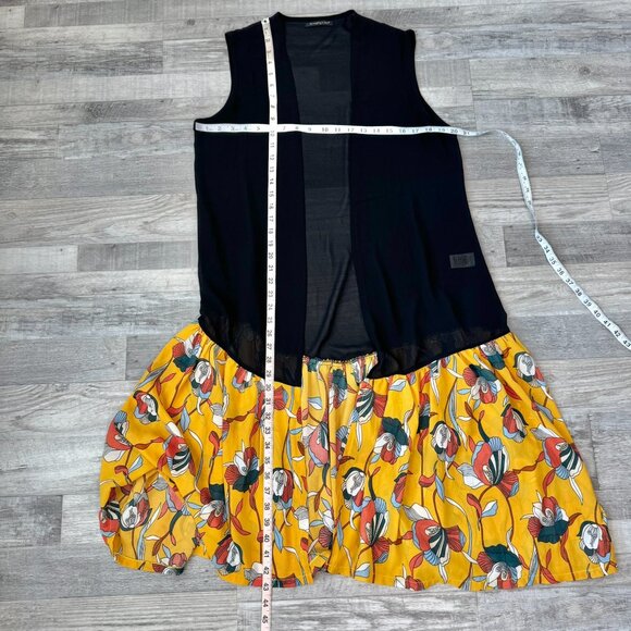 Do Everything In Love Semi Sheer Black Sleeveless Duster E21 - Picture 2 of 5